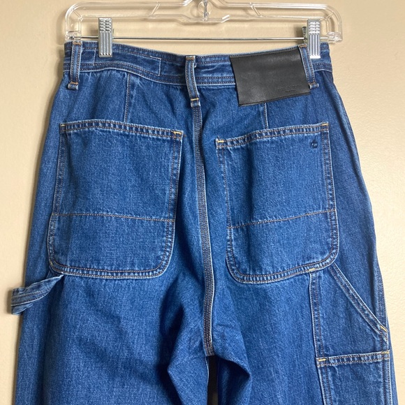 Rag & Bone Ruth Super-High Rise Straight Jeans in Clean Lagoon - Picture 8 of 16